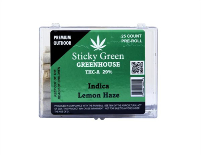 Picture of Sticky green prerolls thca 25ct - Lemon haze
