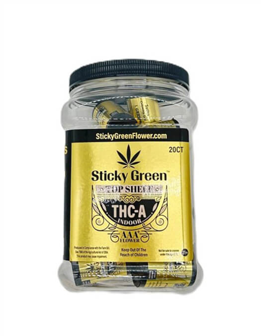 Picture of Sticky Green Flower Gold Thca 1g 20ct/jar