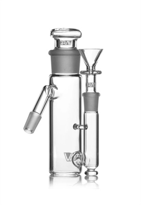 Picture of GRAV 14mm Phoenix 45° Ash Catcher w/Downstem & Bowl - Clear
