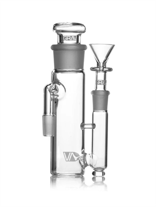 Picture of GRAV 14mm Phoenix 90° Ash Catcher w/Downstem & Bowl - Clear
