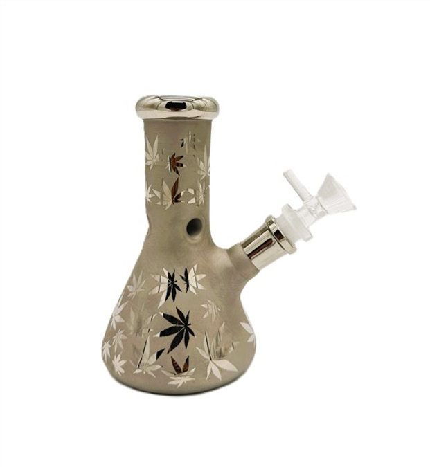 Picture of WATER PIPE 6.5 INCH - BLUE, GREEN & LEAF UK379