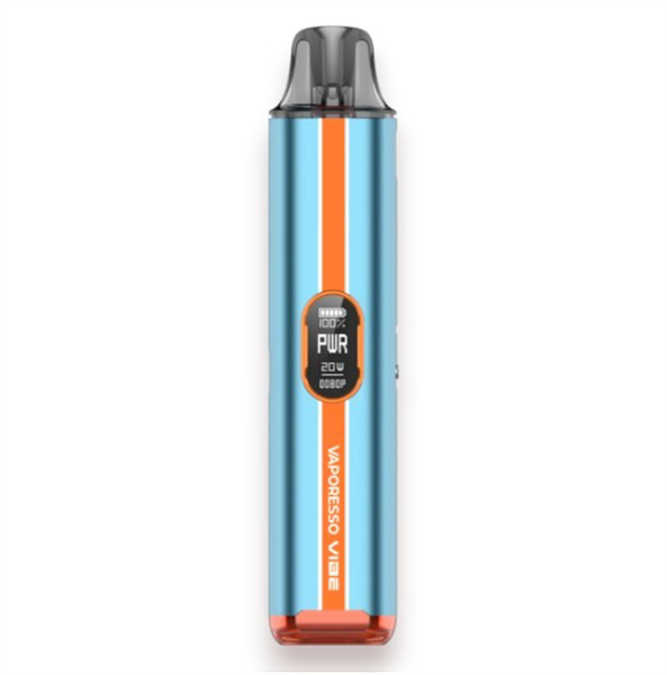 Picture of VAPORESSO VIBE VAPE DEVICE KIT POD DEVICE 1100MAH DUAL MESH -TURBO BLUE