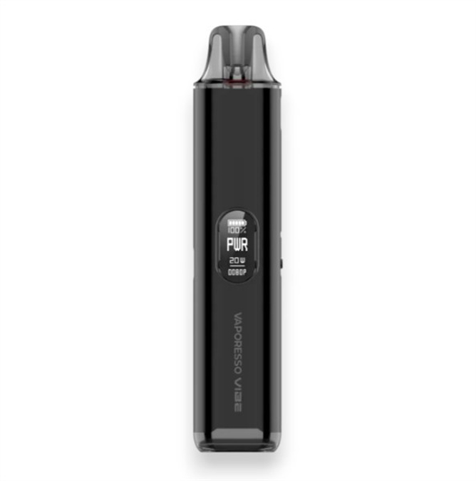 Picture of VAPORESSO VIBE VAPE DEVICE KIT POD DEVICE 1100MAH DUAL MESH - BLACK