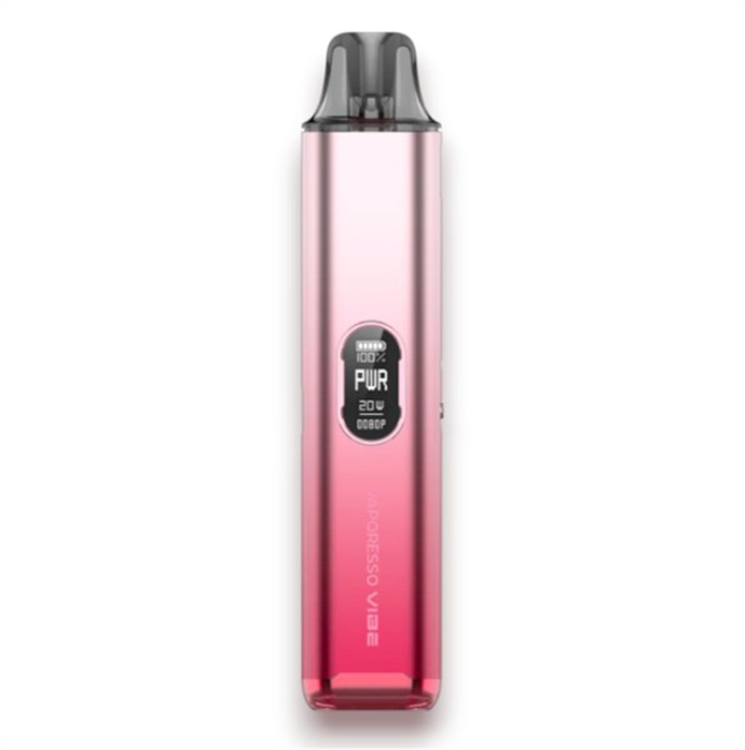 Picture of VAPORESSO VIBE VAPE DEVICE KIT POD DEVICE 1100MAH DUAL MESH - CHERRY PINK
