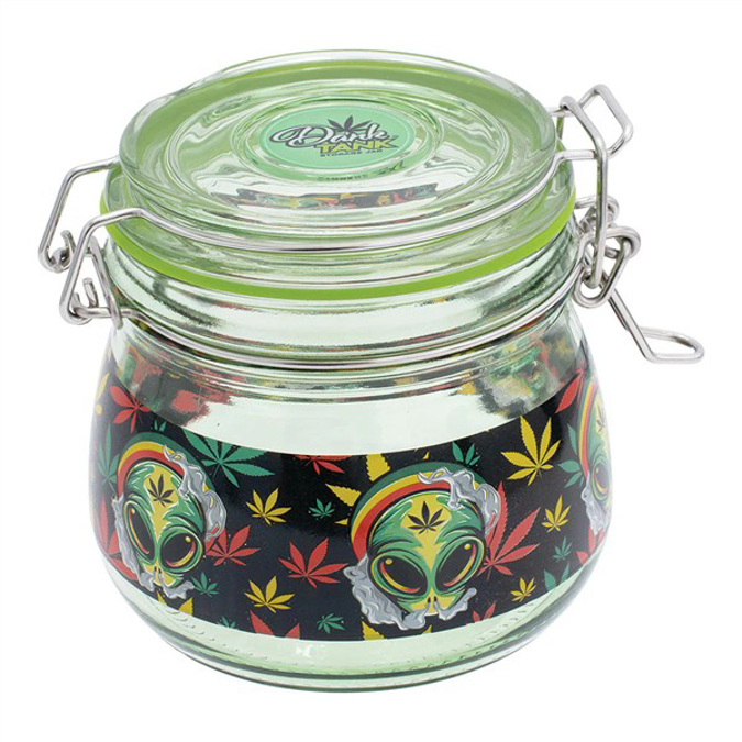 Picture of FUJIMA GLASS STORAGE JAR 500ML 1CT - STONE ALIEN