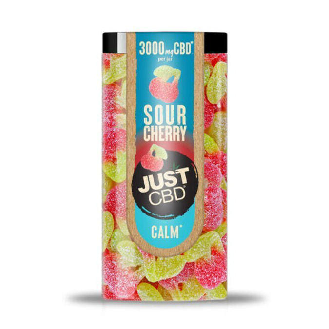 Picture of JUST CBD GUMMIES 3000MG JAR SOUR CHERRY