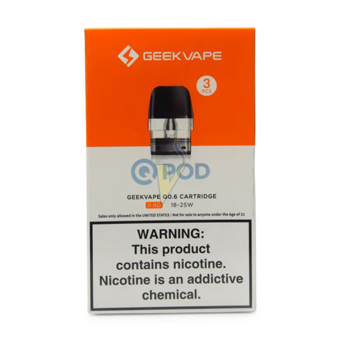 Picture of Geek Vape Q Replacement Pods (3/Pack) - 0.6ohm