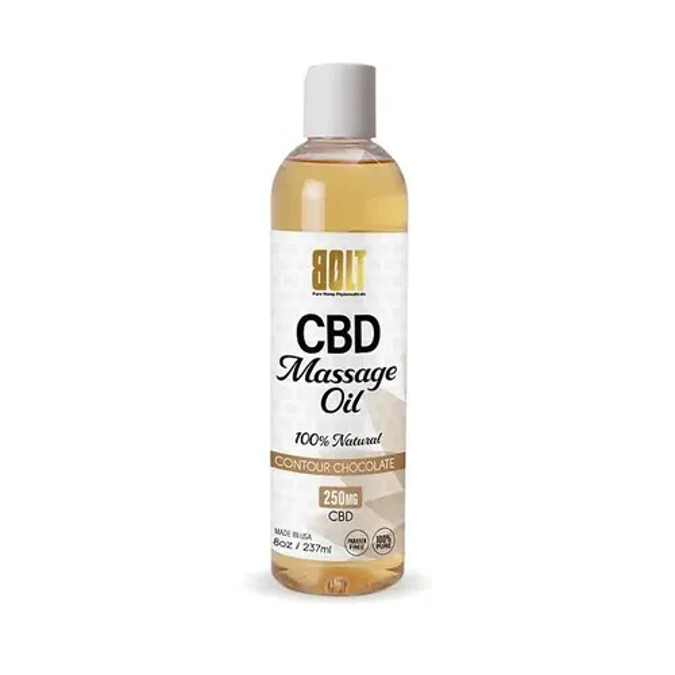 Picture of BOLT CBD MASSAGE OIL 250MG 8OZ CONTOUR CHOCOLATE