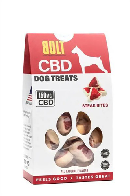 Picture of BOLT CBD DOG TREATS 150MG STEAK BITES