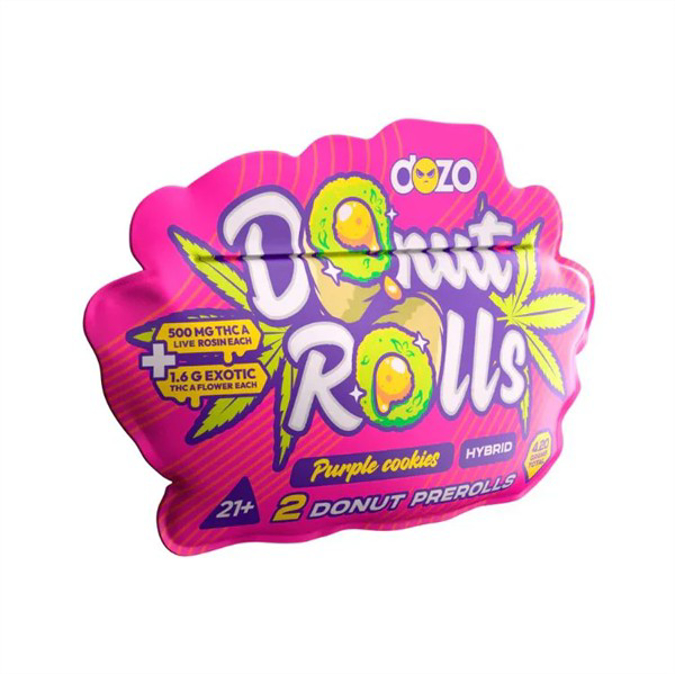 Picture of Dozo Donut Pre-roll 1.6GM 2CT/PACK - Purple Cookies