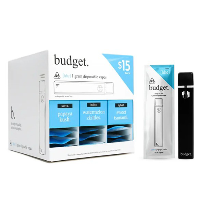 Picture of BUDGET HHC DISPOSABLE 1GM 30CT - BLUE