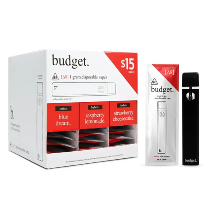 Picture of BUDGET D8 DISPOSABLE 1GM 30CT - RED