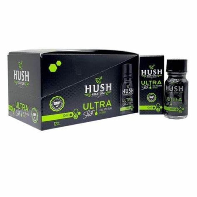 Picture of Hush kratom ultra shots 10ml 12ct/bx