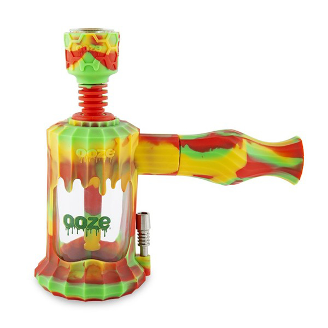 Picture of Ooze Clobb 4.5 Inch Silicone Glass Waterpipe & Nectar Collector Colabb Rasta