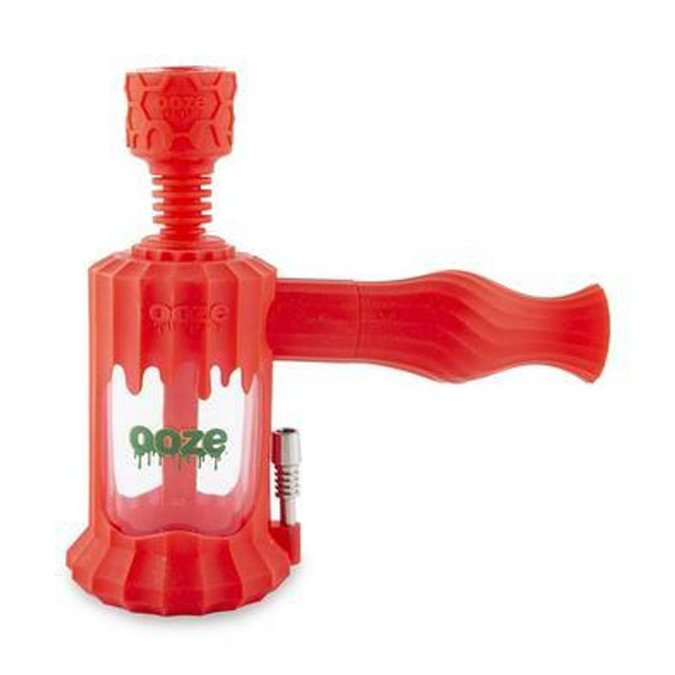 Picture of Ooze Clobb 4.5 Inch Silicone Glass Waterpipe & Nectar Collector Colabb Scarlet