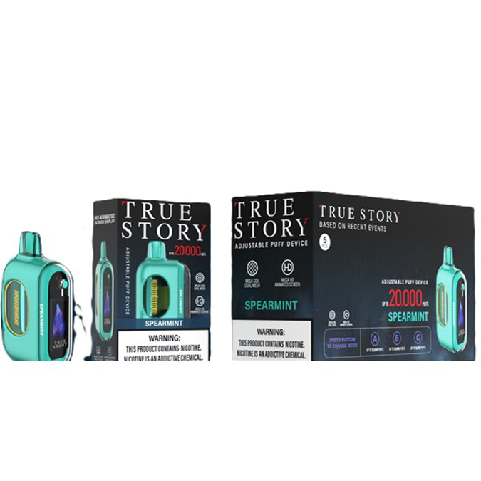 Picture of TRUE STORY DISPOSABLE 20K PUFF 5CT - CHERRY LEMON