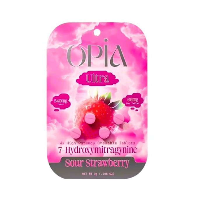 Picture of HYDROXY - OPIA ULTRA TAB 60MG 4CT - SOUR STRAWBERRY