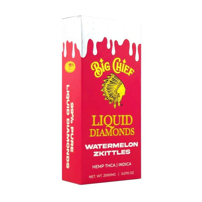 Picture of BIG CHIEF LIQUID DIAMOND DISPOSABLE 2GM - WATERMELON ZKITTLES