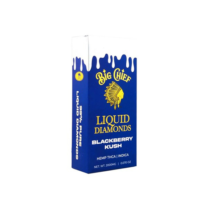 Picture of BIG CHIEF LIQUID DIAMOND DISPOSABLE 2GM - BLACKBERRY KUSH