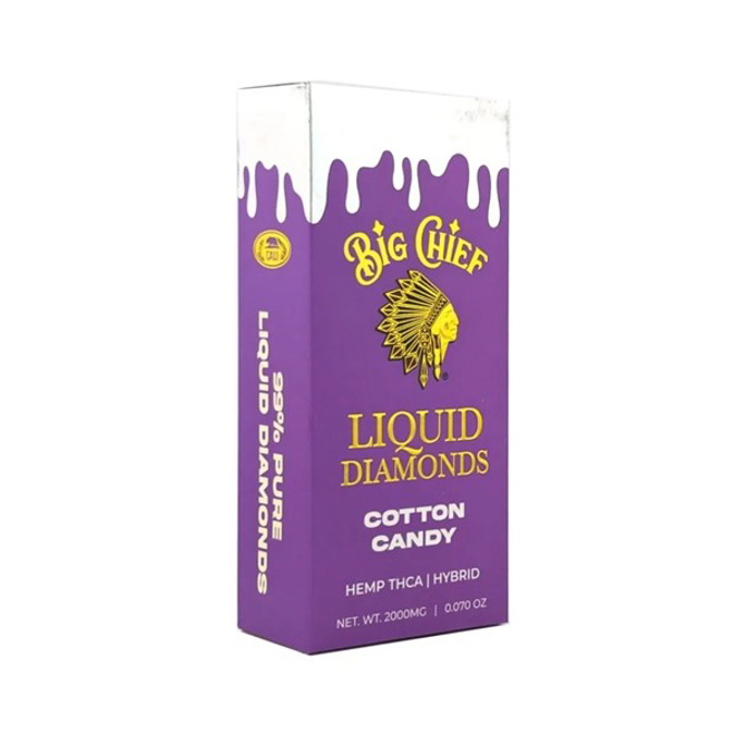 Picture of BIG CHIEF LIQUID DIAMOND DISPOSABLE 2GM - COTTON CANDY