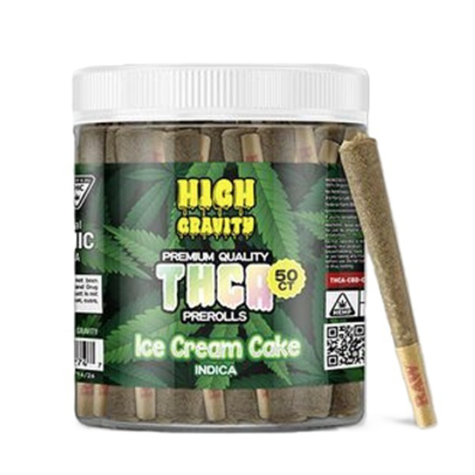 Picture of HIGH GRAVITY THCA PREMIUM PREROLL 50CT - ICE CREAM CAKE