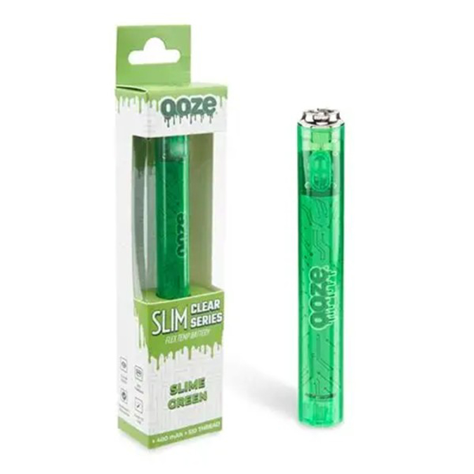 Picture of Ooze Slim Clear Series Vape Battery - Slime Green