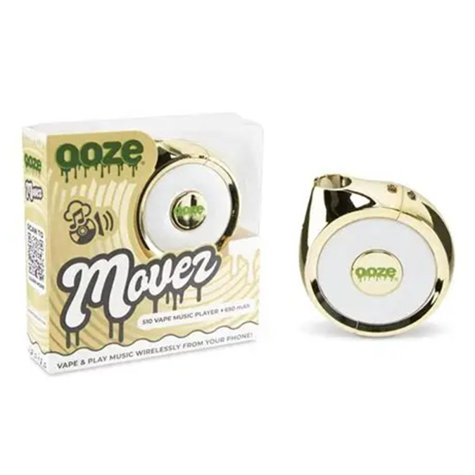 Picture of Ooze Movez 650mAh Wireless Speaker Vape Battery-Lucky Gold