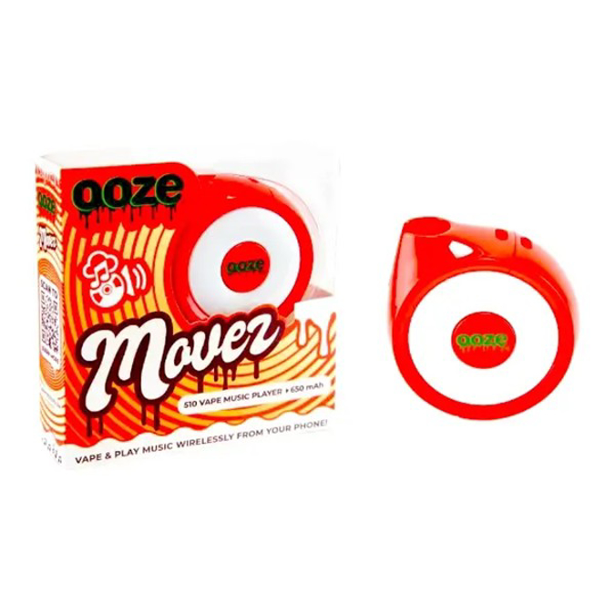 Picture of Ooze Movez 650mAh Wireless Speaker Vape Battery-Ruby Red