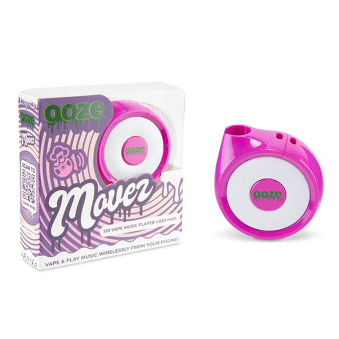 Picture of Ooze Movez 650mAh Wireless Speaker Vape Battery-Ultra Purple