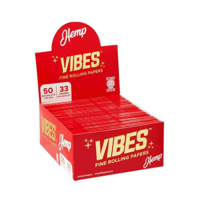 Picture of VIBES PAPER KING SIZE 33PK 50CT - HEMP