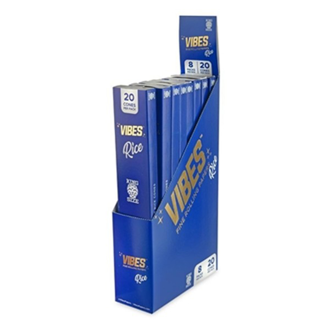 Picture of VIBES CONES KING SIZE 20PK 8CT - RICE