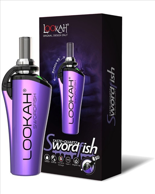 Picture of LOOKAH SWORDFISH WAX PEN PORTABLE VAPORIZER  PURPLE