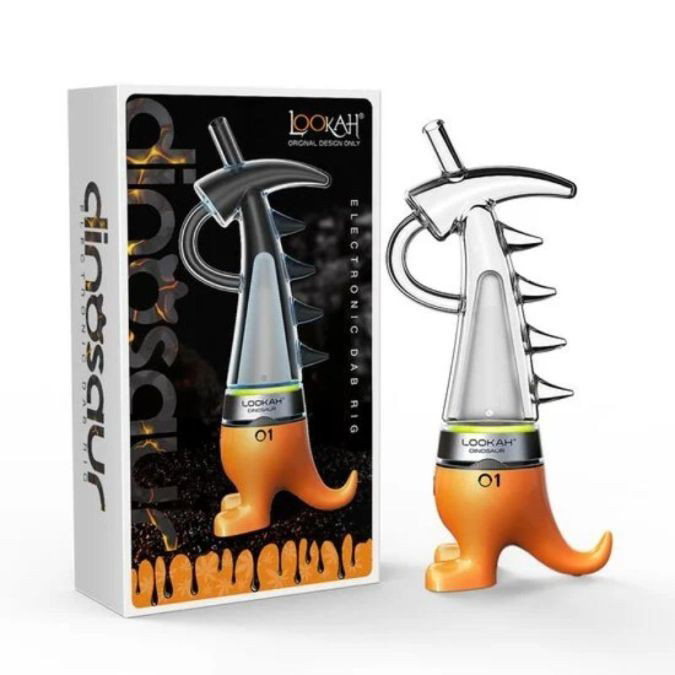 Picture of Lookah Dinosaur 950mAh Dab E-Rig-orange 