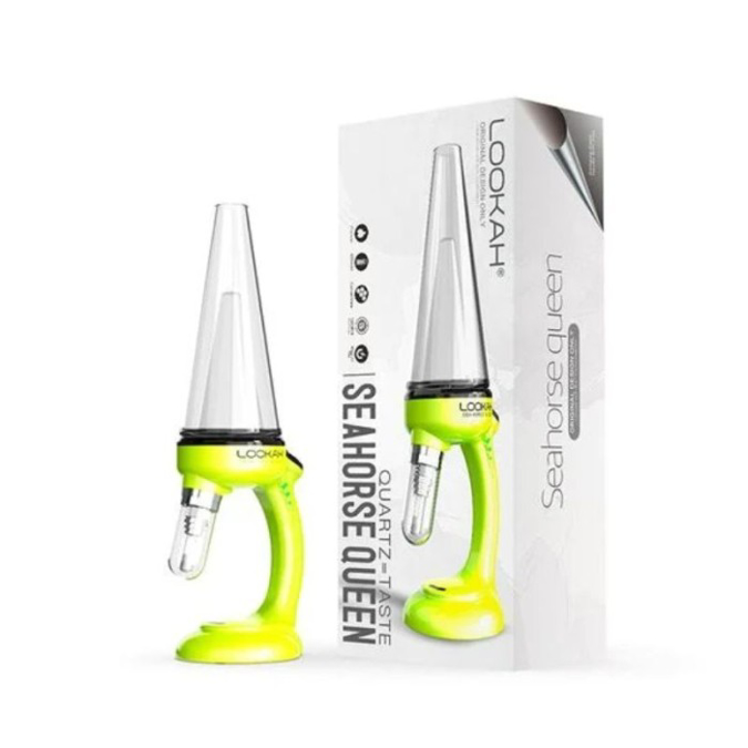 Picture of Lookah Seahorse Queen 800mAh VV Dab Pen Vaporizer-Neon Green 