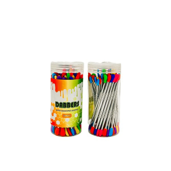 Picture of DABBERS METAL WITH SILICONE TIP 50CT - GOLD SILVER