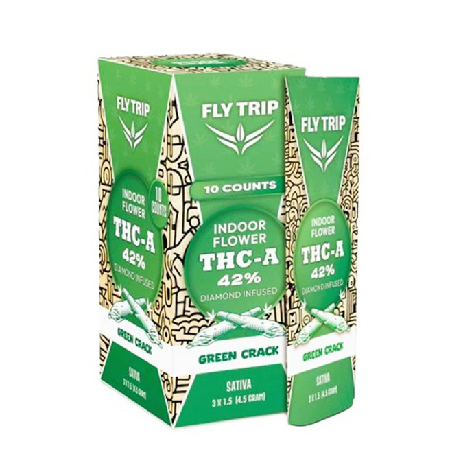 Picture of FLY TRIP TCH-A PREROLL 4.5GM 3CT - GREEN CRACK