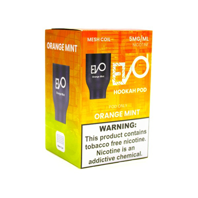 Picture of Evo Hookah Pod Only 5mg/ml - Orange With Mint  