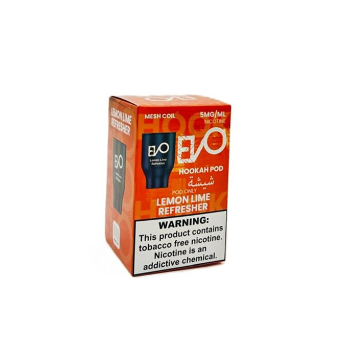 Picture of Evo Hookah Pod Only 5mg/ml - Lemon Lime Refresher