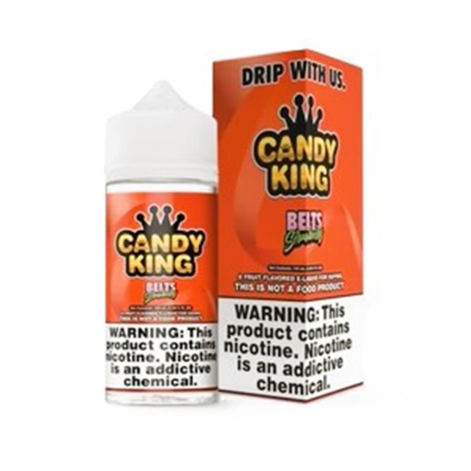 Picture of CANDY KING ELIQUID 6MG MIX 100ML  BELTS STRAWBERRY