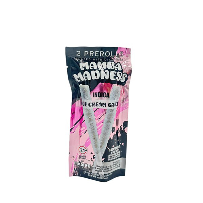 Picture of MAMBA MADNESS PREROLLS 2GM 2CT - ICE CREAM CAKE