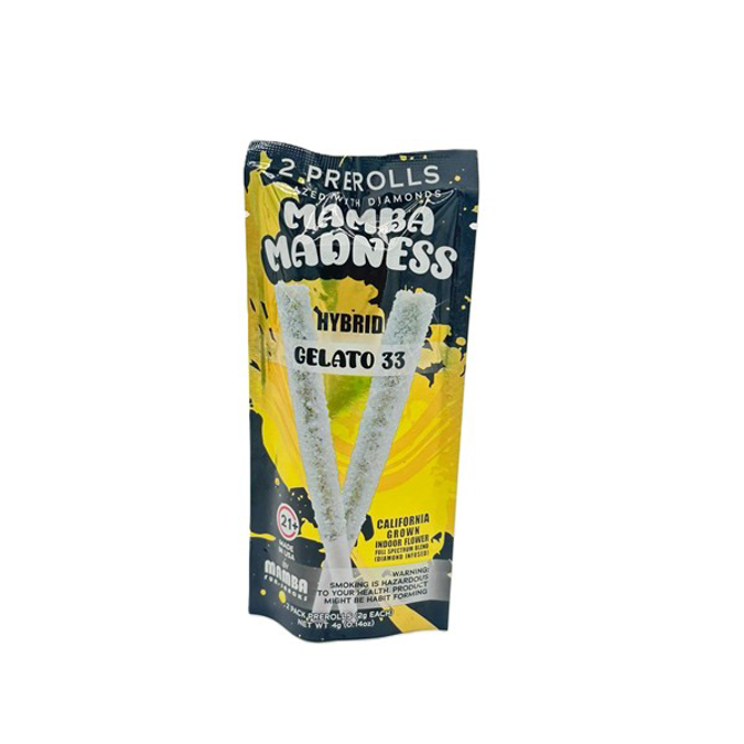 Picture of MAMBA MADNESS PREROLLS 2GM 2CT - GELATO 33