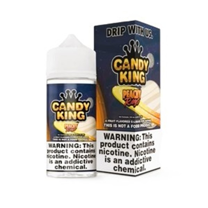 Picture of CANDY KING ELIQUID 6MG MIX 100ML PEACHY RINGS