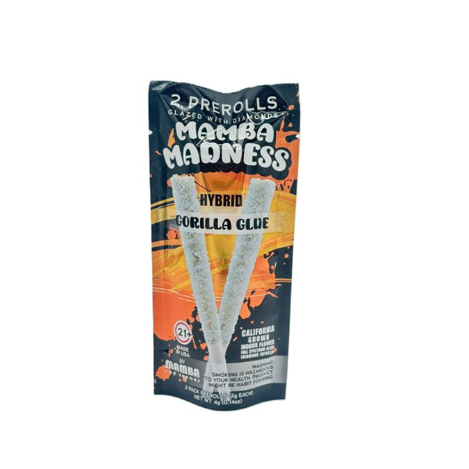Picture of MAMBA MADNESS PREROLLS 2GM 2CT - GORILLA GLUE