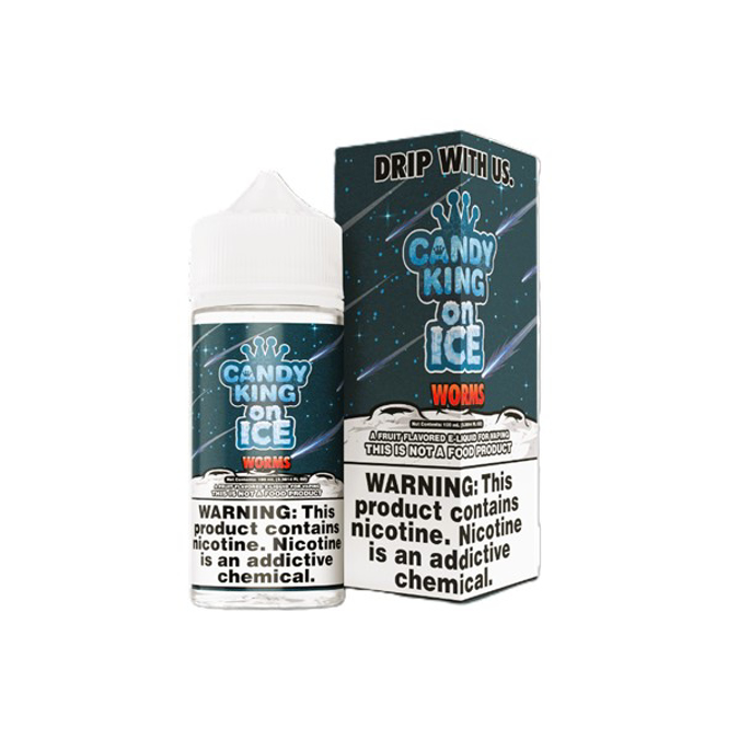 Picture of CANDY KING ELIQUID 6MG MIX 100ML WORMS ICE