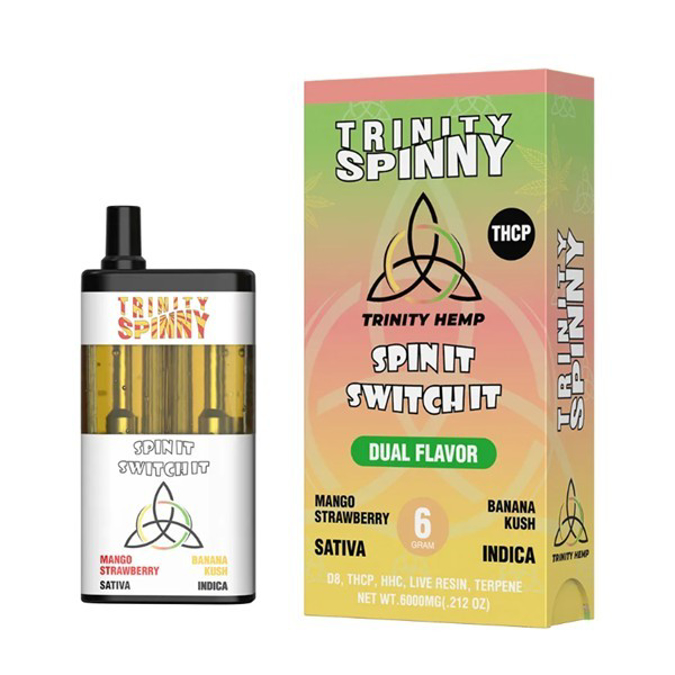 Picture of TRINITY SPINNY TCHP DISPOSABLE 6GM - MANGO STRAWBERRY BANANA KUSH