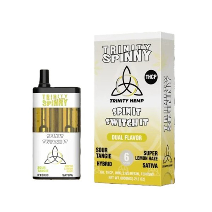 Picture of TRINITY SPINNY TCHP DISPOSABLE 6GM - SOUR TANGIE SUPER LEMON