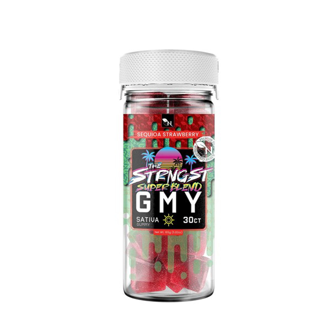 Picture of GMY Gummies The Strongest Super Blend 30ct Jar-Sequioa Strawberry