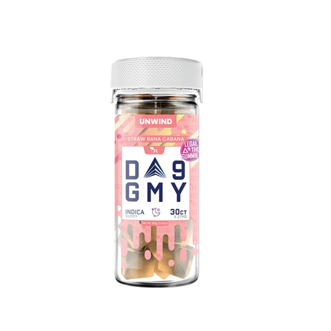 Picture of Gmy D9 Gummies Jar 30ct - STRAW BANA CABANA
