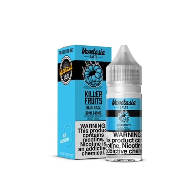 Picture of VAPETASIA KILLER FRUITS E-LIQUID 30ML 48MG BLUE RAZZ