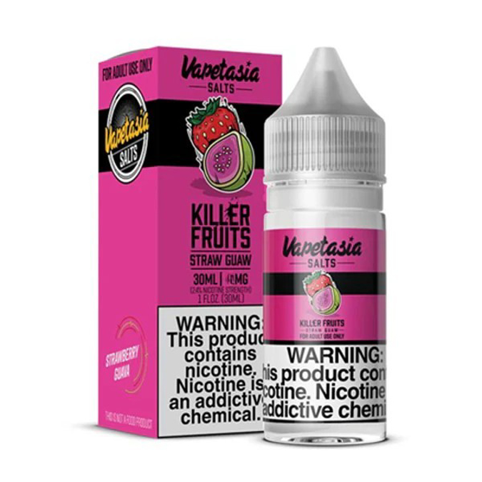 Picture of VAPETASIA KILLER FRUITS E-LIQUID 30ML 48MG - STRAW GUAW